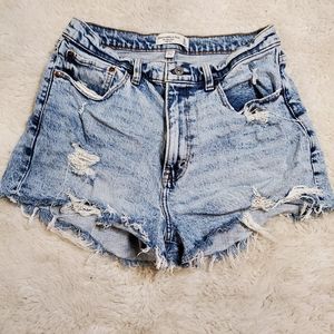 Abercrombie curve love mom jeans shorts